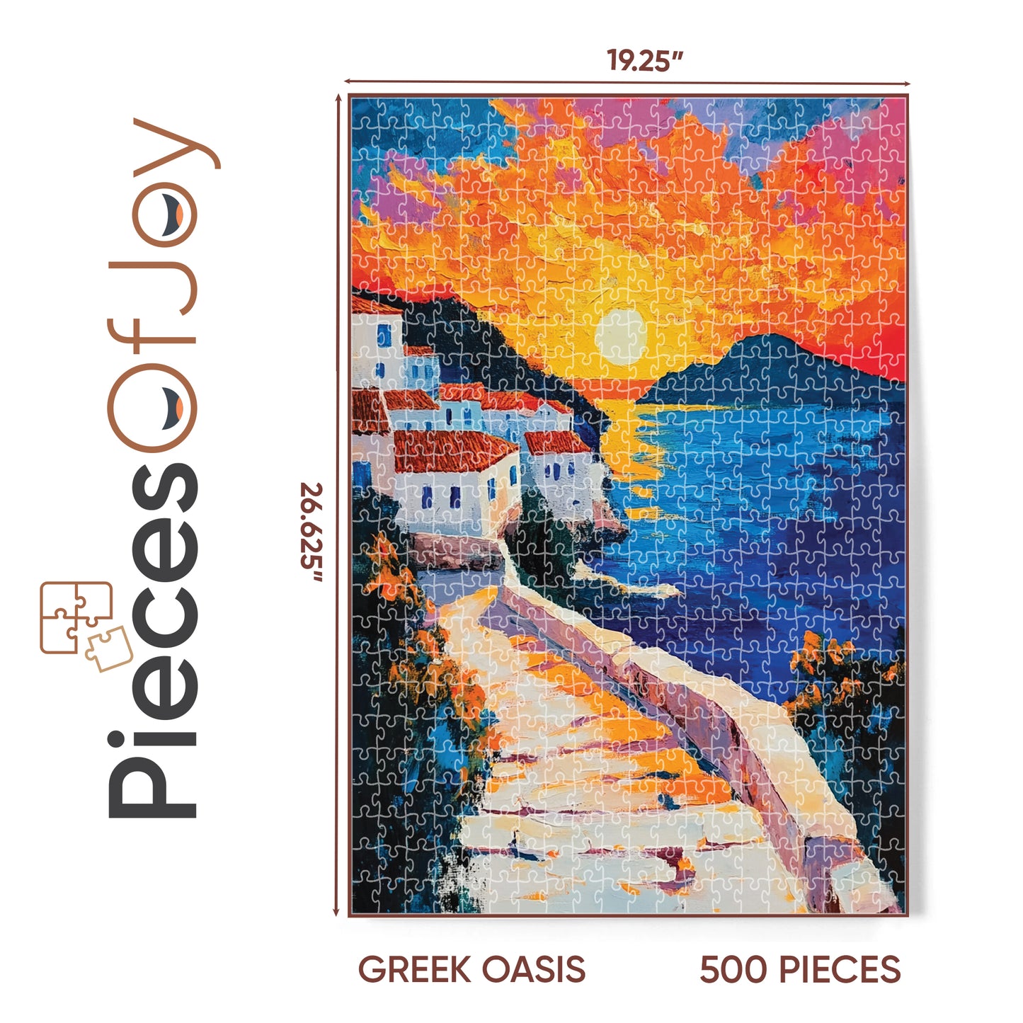 PiecesOfJoy Jigsaw Puzzle, Greek Oasis