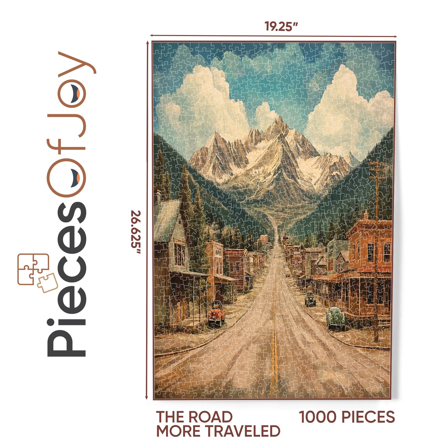 PiecesOfJoy Jigsaw Puzzle, Road More Traveled