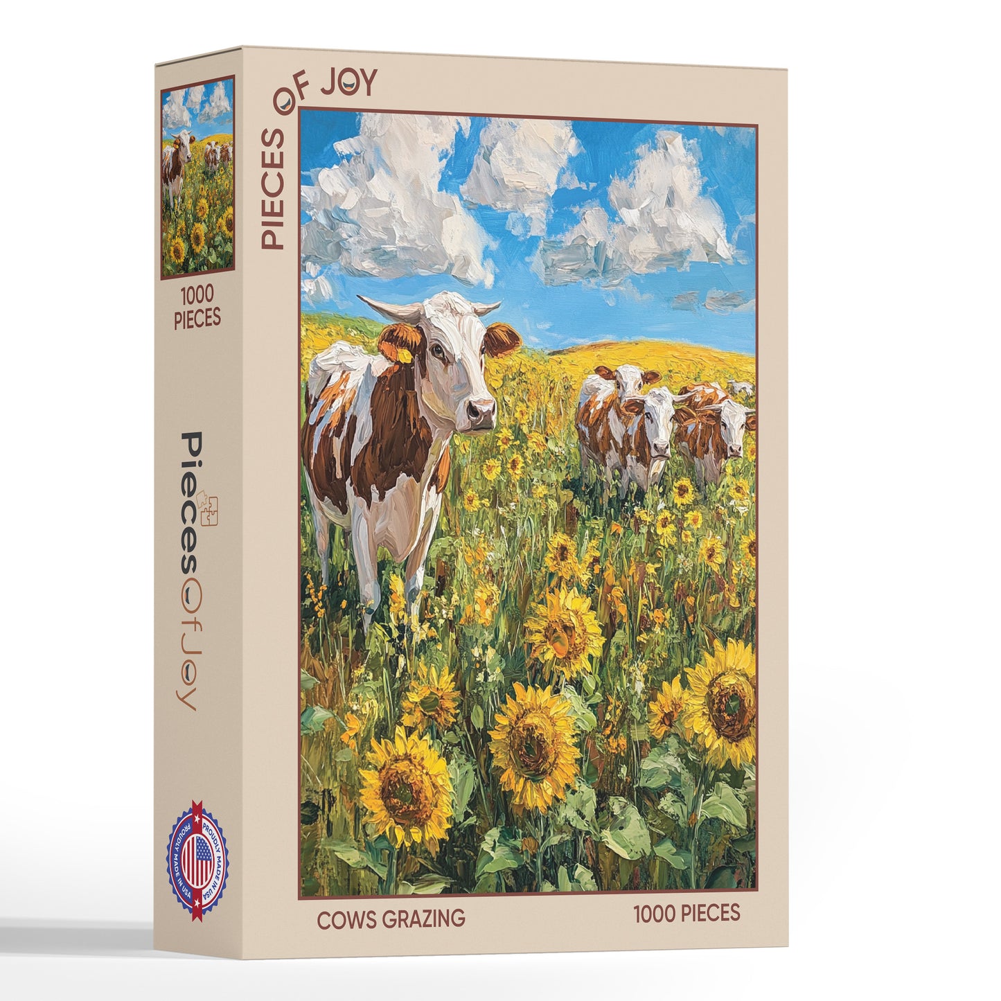 PiecesOfJoy Jigsaw Puzzle, Cows Grazing