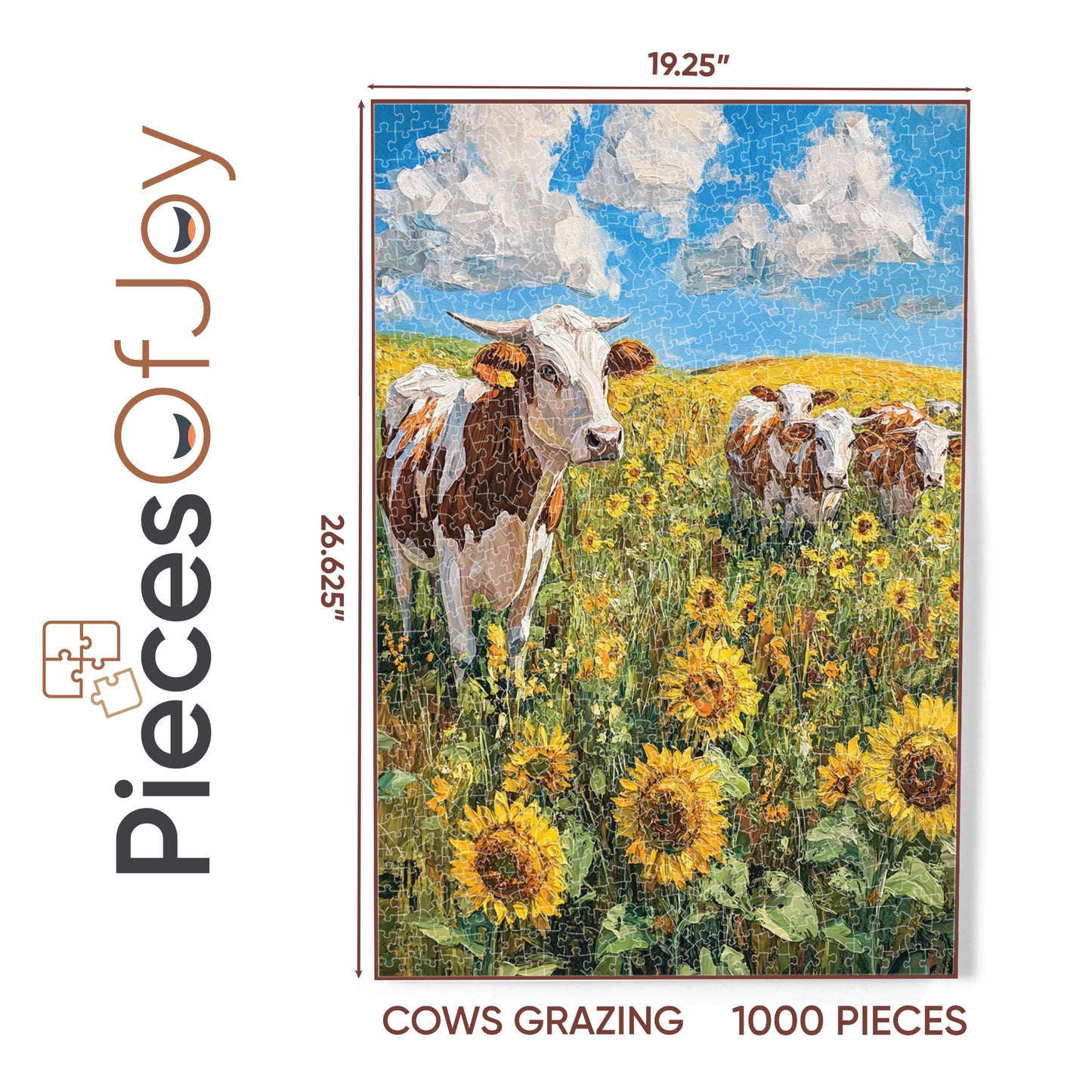 PiecesOfJoy Jigsaw Puzzle, Cows Grazing