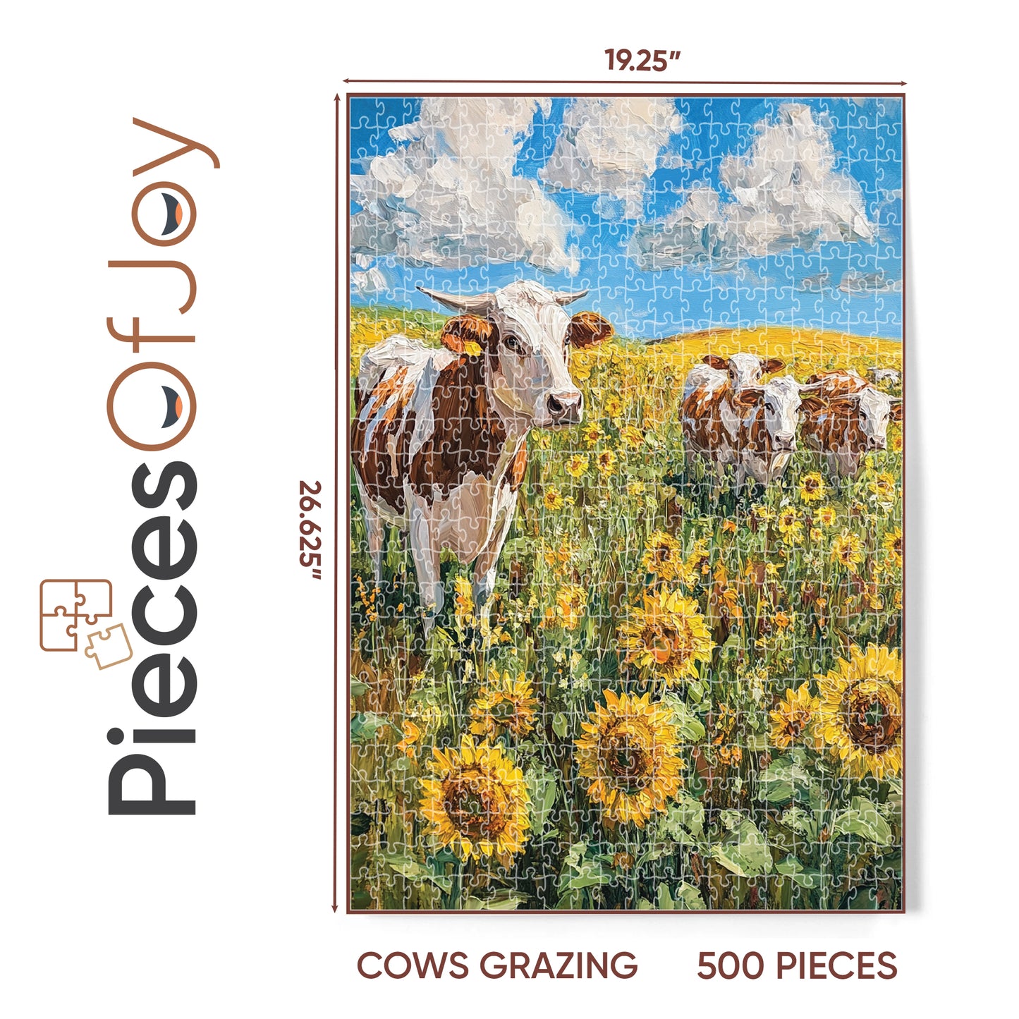 PiecesOfJoy Jigsaw Puzzle, Cows Grazing