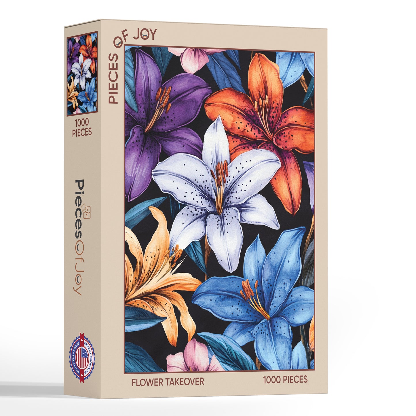 PiecesOfJoy Jigsaw Puzzle, Flower Takeover