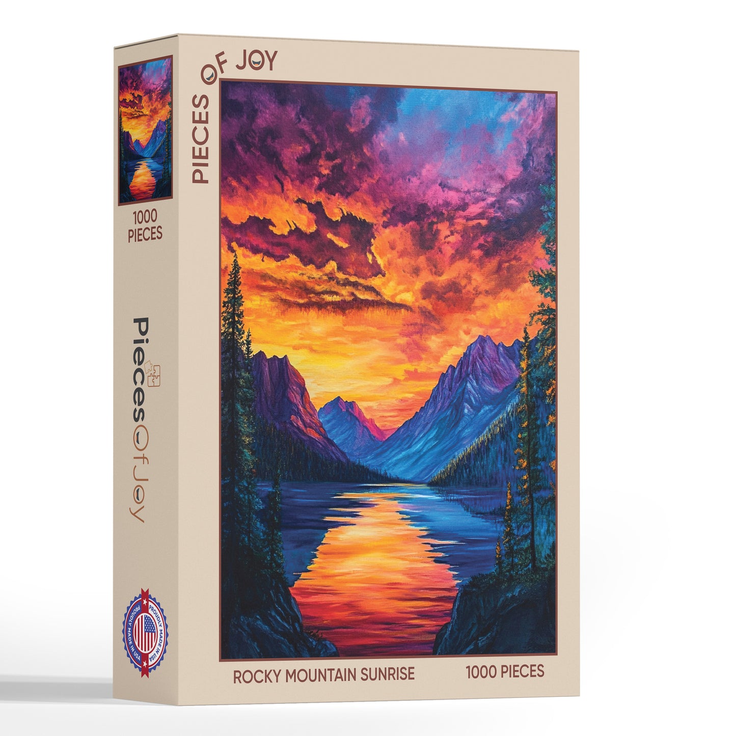 PiecesOfJoy Jigsaw Puzzle, Rocky Mountain Sunrise