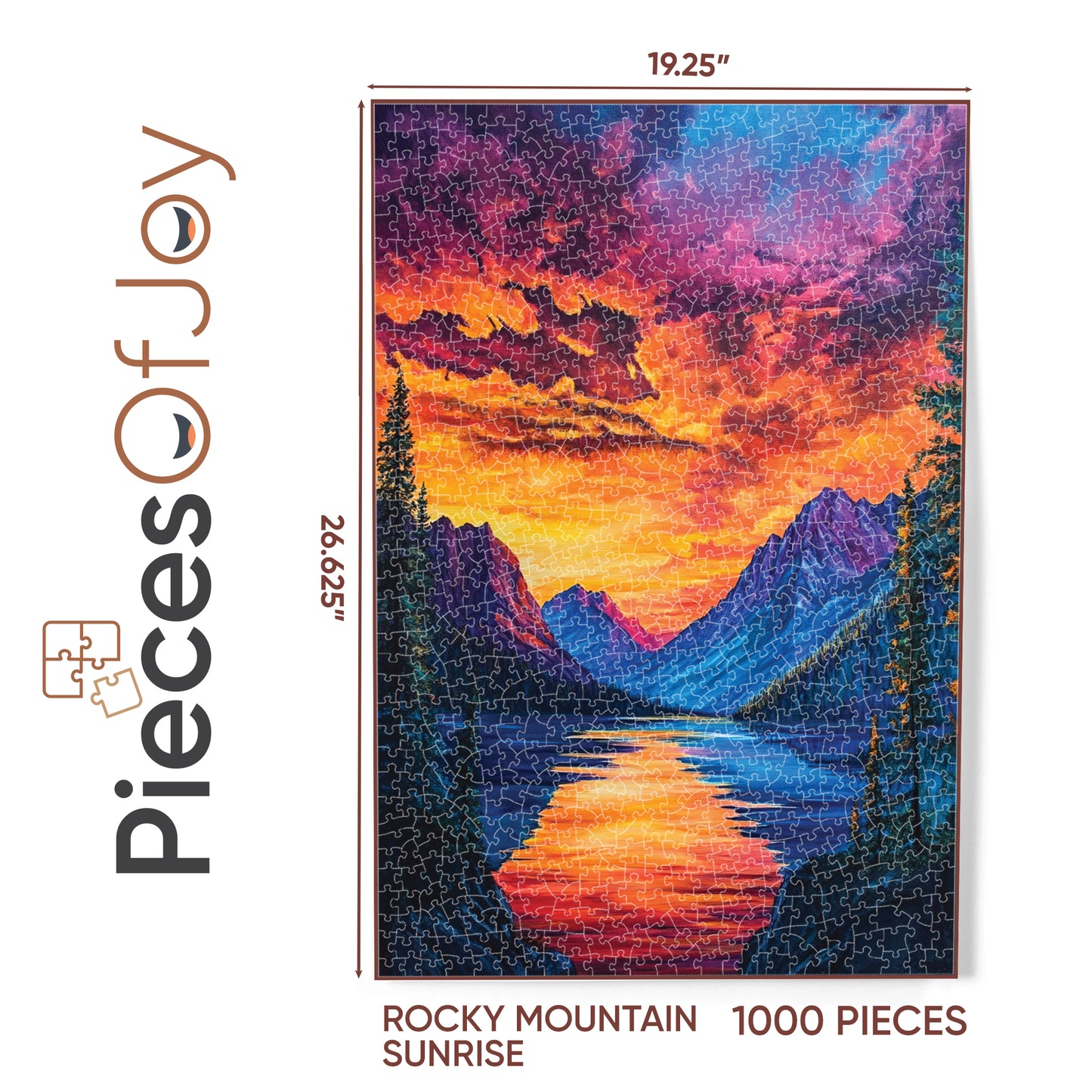 PiecesOfJoy Jigsaw Puzzle, Rocky Mountain Sunrise