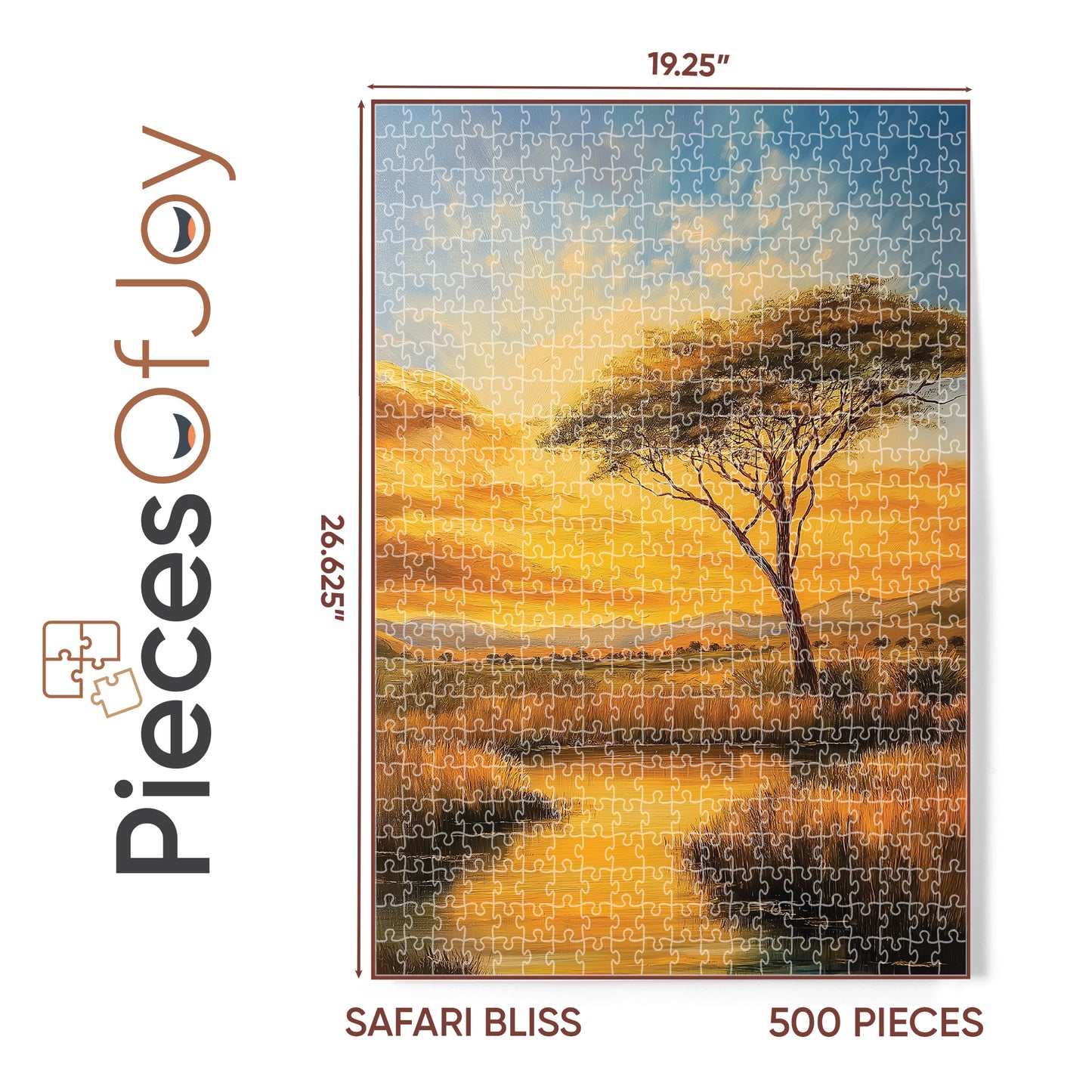 PiecesOfJoy Jigsaw Puzzle, Safari Bliss