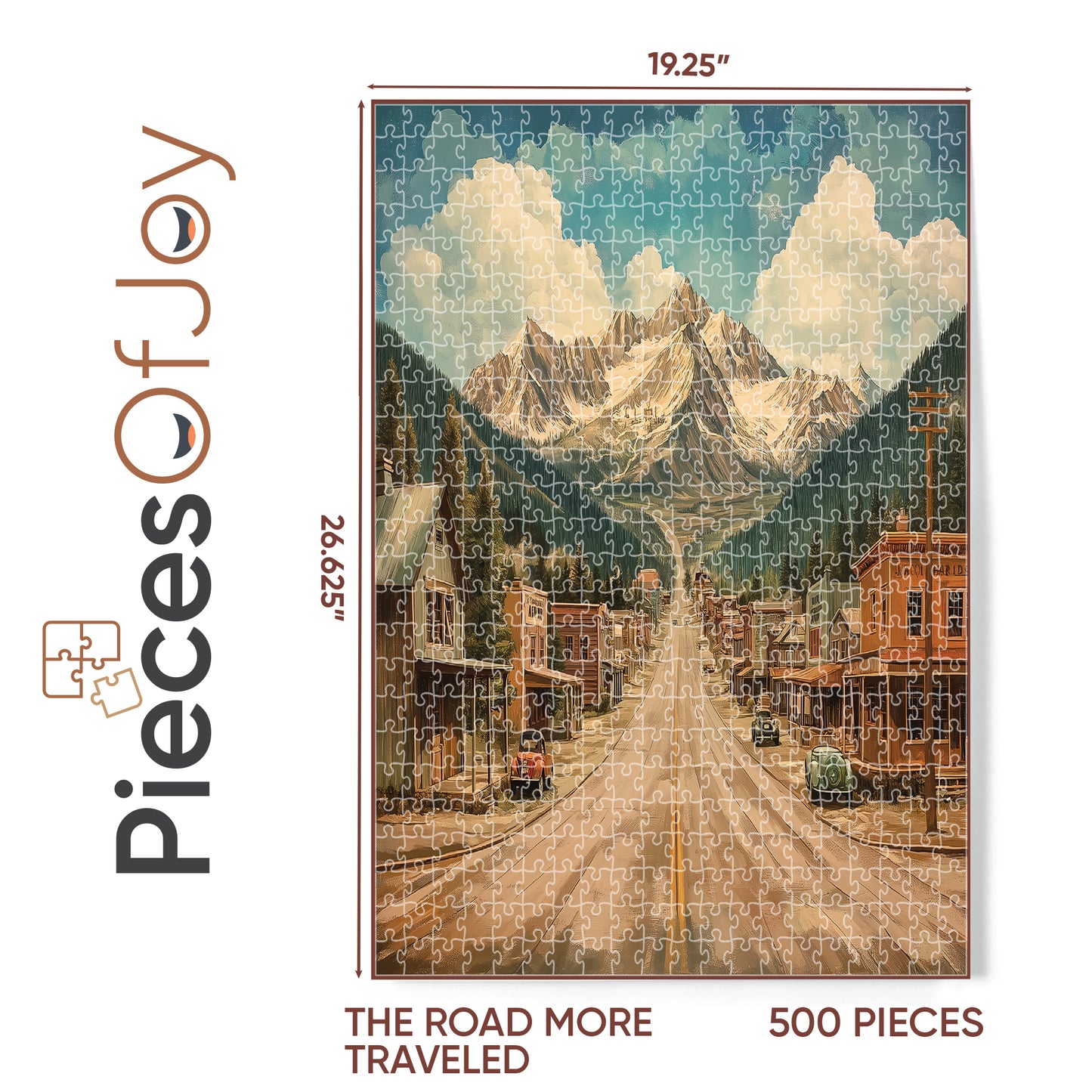 PiecesOfJoy Jigsaw Puzzle, Road More Traveled