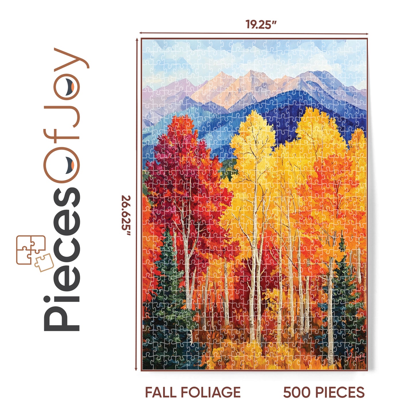 PiecesOfJoy Piece Jigsaw Puzzle, Fall Foliage